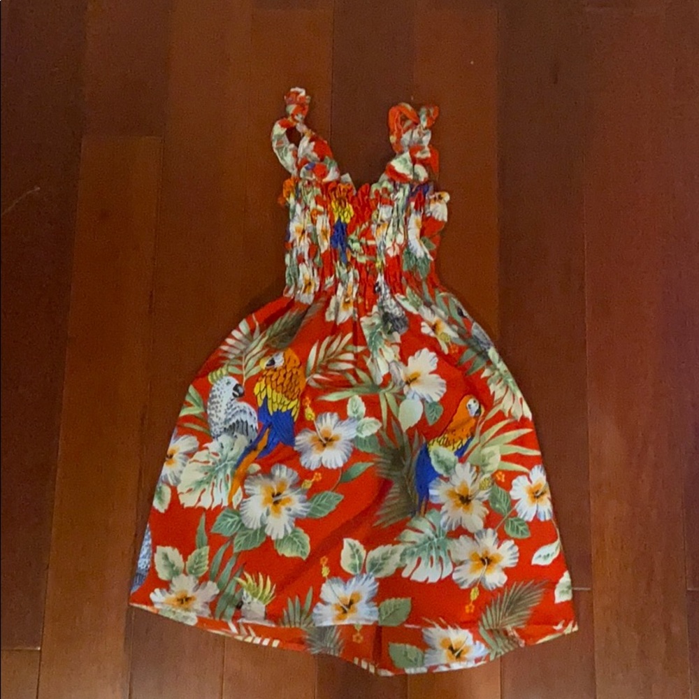 Tropical Parrot Hawaiian Dress